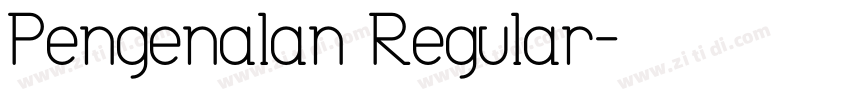 Pengenalan Regular字体转换